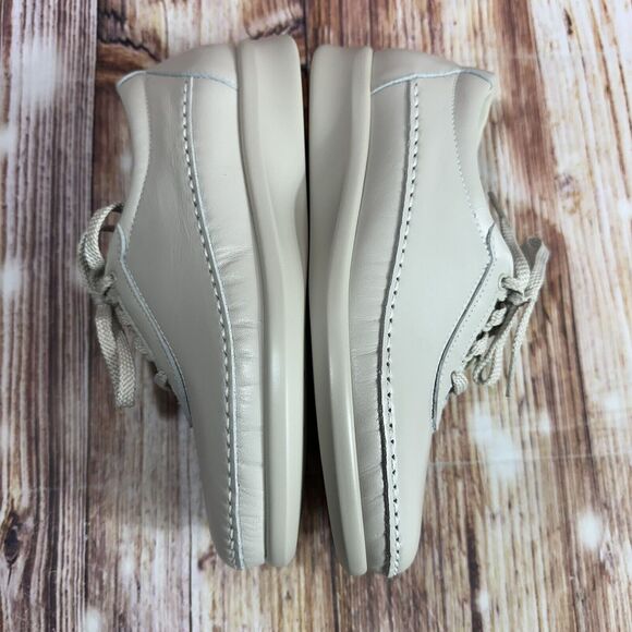 SAS Womens Size 5 Wide Bone Leather TRAVELER Athletic Oxford Walking Shoes NEW - Picture 7 of 11